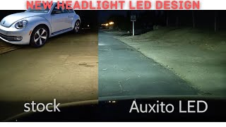 Auxito new wireless LED Headlight & Fog lights VW Beetle Install