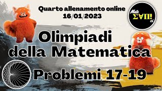 Quarto allenamento online PHI Quadro problemi 17-19 - mateMATTIci