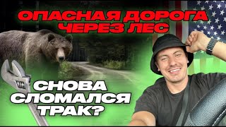 СНОВА СЛОМАЛСЯ ТРАК ?! РАБОТА НА ПИКАП ТРАКЕ! ЧУТЬ НЕ СБИЛ МЕДВЕДЯ