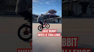 WHEELIE CHALLENGE vs JACK RABBIT 🤯🐇 #short