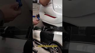 Car best denting painting Restoration / Free Dent👉🤔 remove free of cost  #short