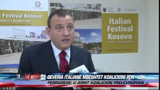 Ambasadori italian flet për koalicionin PDK-LDK