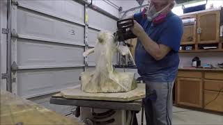 Dolphin Chainsaw Carving