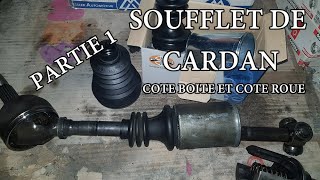 Soufflet de cardan SIMPLE et RAPIDE, coté roue et boite