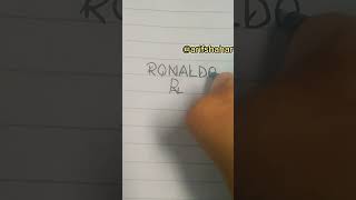 Ronaldo ⚽ name logo 🔥 #ronaldo #cr7 #logo #shorts