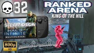 Halo Infinite Multiplayer Steam Deck Gameplay | Ranked Arena King of the Hill