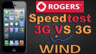 iPhone 5 Rogers Wireless 3G Vs. Wind Mobile  3G Internet Speed Test Part 2