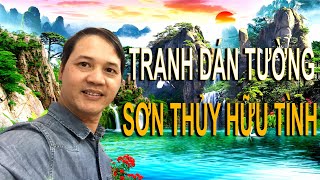 Tranh Dán Tường Phong Thủy – Sơn Thủy Hữu Tình|Edecoshop