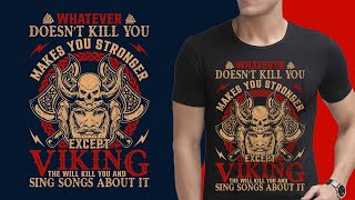 T-Shirt Design Tutorial in Adobe Illustrator - Learn T-Shirt Design - VIKING T-Shirt Design