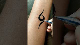 DIY | easy tattoo design........#tattoo #temporarytattoo #art #shorts #viral #trending