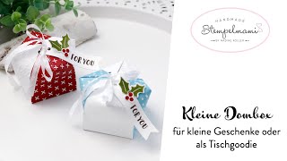 Kleine Dombox für kleine Geschenke oder als Tischgoodie | Verpackungsidee | Sending Cheer | Basteln