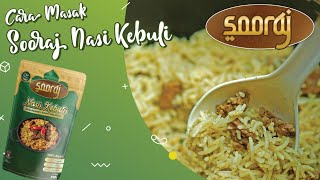 TUTORIAL MASAK NASI KEBULI INSTAN ALA SOORAJ - BASMATI BERBUMBU SIAP MASAK