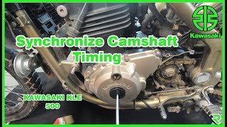 KAWASAKI KLE Synchronize Camshaft Timing