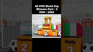 All FIFA World Cup Winners Comparison 1930 - 2022 #WorldCup #DataWorld #Part-3