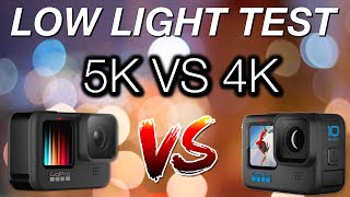 GoPro Hero 10 Low Light Test Update - 5K vs 4K #shorts