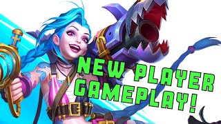 NEW LEAGUE OF LEGENDS PLAYER Full Jinx Gameplay!