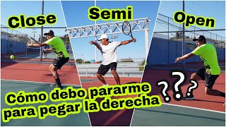 Tenis para todos! IMPORTANTE al momento de pegar DERECHA O FOREHAND en el TENNIS! Dominalo YA!!!