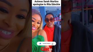 Actress Sarah Martins apologize to Rita Edochie at Airport #shorts #short #youtubeshorts