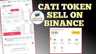 Catizan Token Sell Binance !! Cati Token Sell Binance