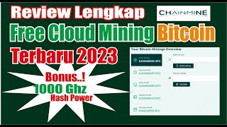 Cloud Mining Terbaru Cara Mudah Kumpulin Bitcoin Gratis Bonus 1000 Ghs Hashrate