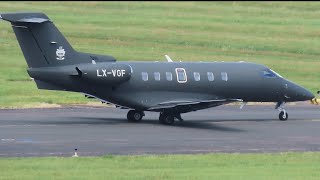 LX-VGF private Jet 🛩️ departure from 🛫UK 🇬🇧international 🤖Airport |BHX| 😳😳😳😳