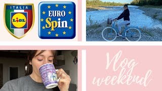 VLOG del WEEKEND - spesa LIDL ed EUROSPIN | giro in bici | cose di casa