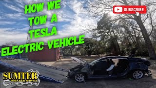 How we tow a Tesla Electric Vehicle