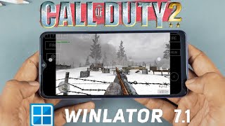 Call Of Duty 2 Gameplay On Android | Winlator 7.1 windows Emulator | Snapdragon 732