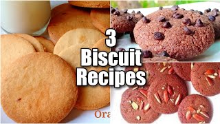 New Year Special Cookies | 3 Biscuit Recipes | Christmas Cookies | Biscuit Recipes |