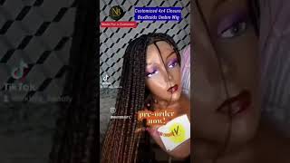 #shorts : Diy Handmade Closure wig / Box Braids Wig