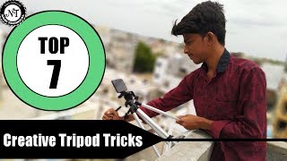 Top 7 creative Tripod Tricks for video  || in telugu || nani technical.