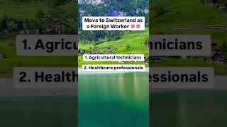 Jobs in Switzerland for foreigners #careeredu