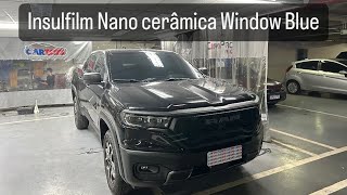 Insulfilm de nano cerâmica instalado no Dodge Rampage 2024