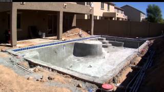 HD Timelapse of unfinished pool Phoenix- Ground Cam view - 14 hours in 30 seconds