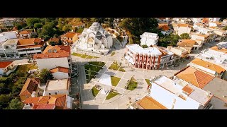 GREECE by drone 4K (3840x2160) Orthodox curch of the Mother of God Греция с высоты птичьего полета