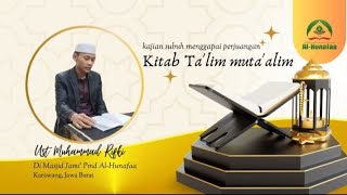 SUBUH MENGGAPAI PERJUANGAN (kitab ta'lim muta'alim)