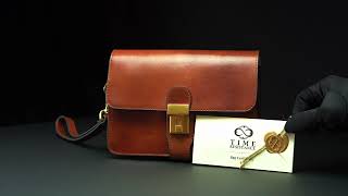 Cognac Brown Leather Clutch Purse - The Maltese Falcon | Time Resistance Official Video