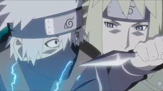 Minato takes bell test from Kakashi, Obito and Rin || Kakashi almost gets a bell