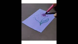 Beautiful flowers drawing# Easy drawing@studykaro7069 # Shorts