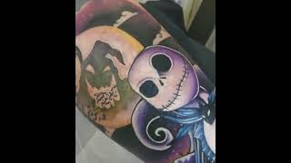 Zen Black Irezumi - Aidan Mann - Jack Skellington The Nightmare Before Christmas Tattoo - 2021