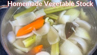 How to make Homemade Vegetable Stock #fromscratch | Tanny Cooks