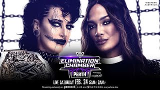 Rhea Ripley vs Nia Jax - Women’s World Championship - Elimination Chamber 2024 - WWE 2K23 Prediction