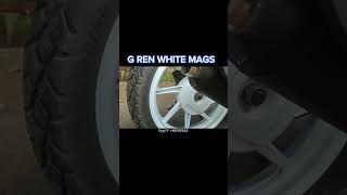 G REN WHITE MAGS HARD ALLOY #hondabeat #motovlog #shortvideo #shortsvideo #ytshort #youtubeshorts