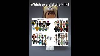 Which era did u join? #shorts #roblox #era