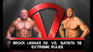 WWE 2K23 | Brock Lesnar vs Batista Extreme Rules | Vengeance