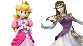 Peach vs Zelda in Super Smash Bros Brawl (Remaster)