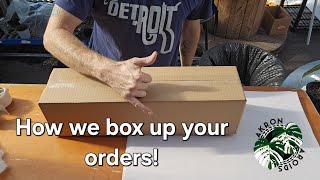 How we box up every single order we get