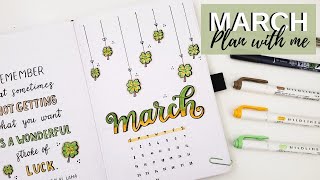 Plan With Me | March 2020 Bullet Journal Setup