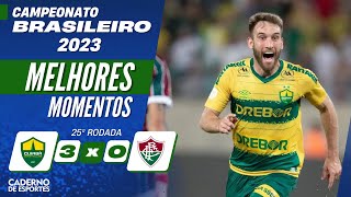 CUIABÁ 3 X 0 FLUMINENSE - MELHORES MOMENTOS - 25ª RODADA BRASILEIRÃO 2023 - PREMIERE