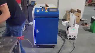 Leapion fiber laser welding machine in customer factory